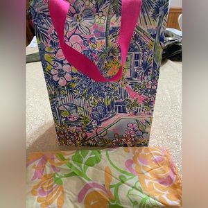 Lilly Pulitzer Shopping Bag & Dust Bag
